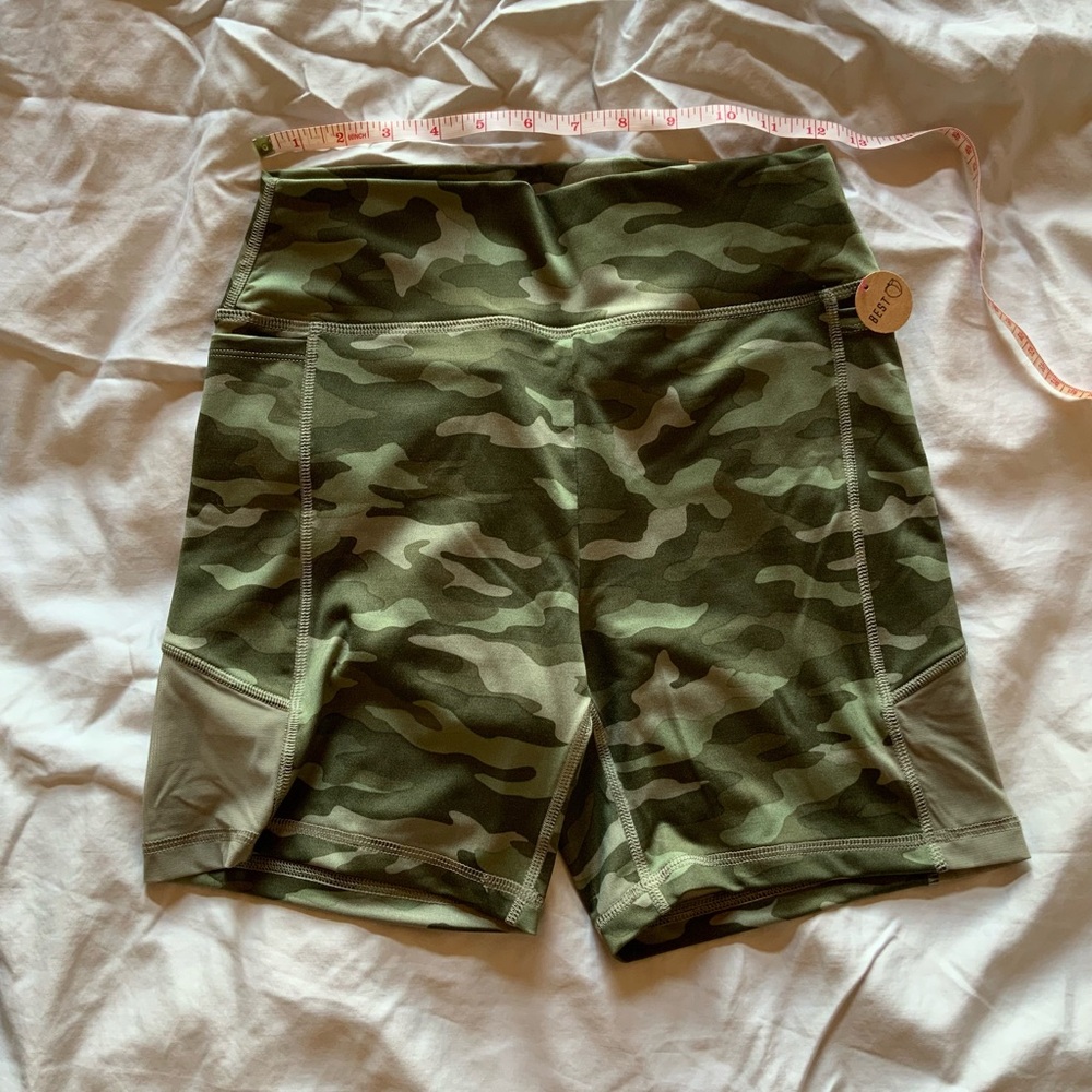 PINK Victoria's Secret Green Camouflage Shorts